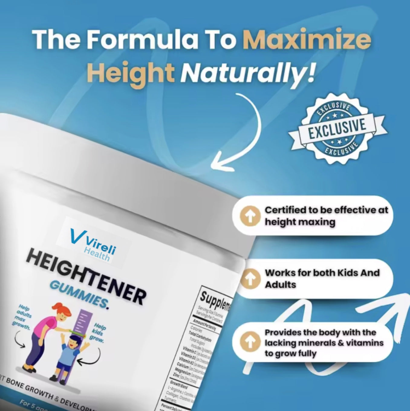 Vireli Health growth gummies